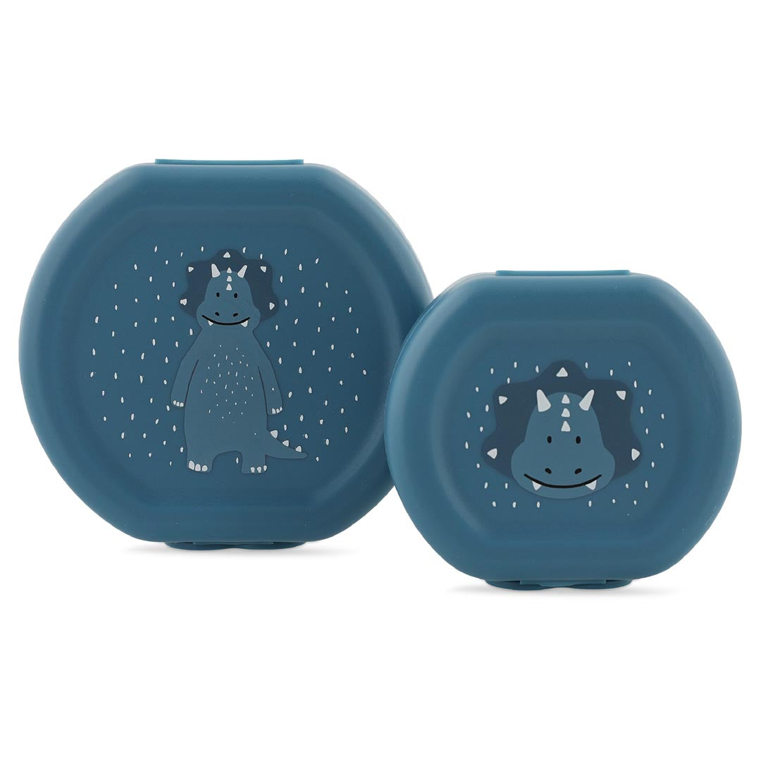 Trixie snackbox met clip - set van 2 - Mr. Treceratops