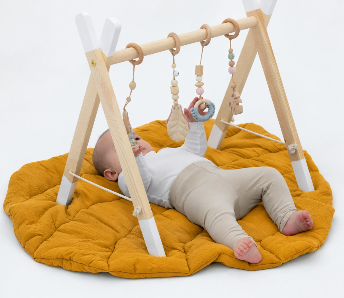 Zwergensache Spieldecke Blatt - Orange