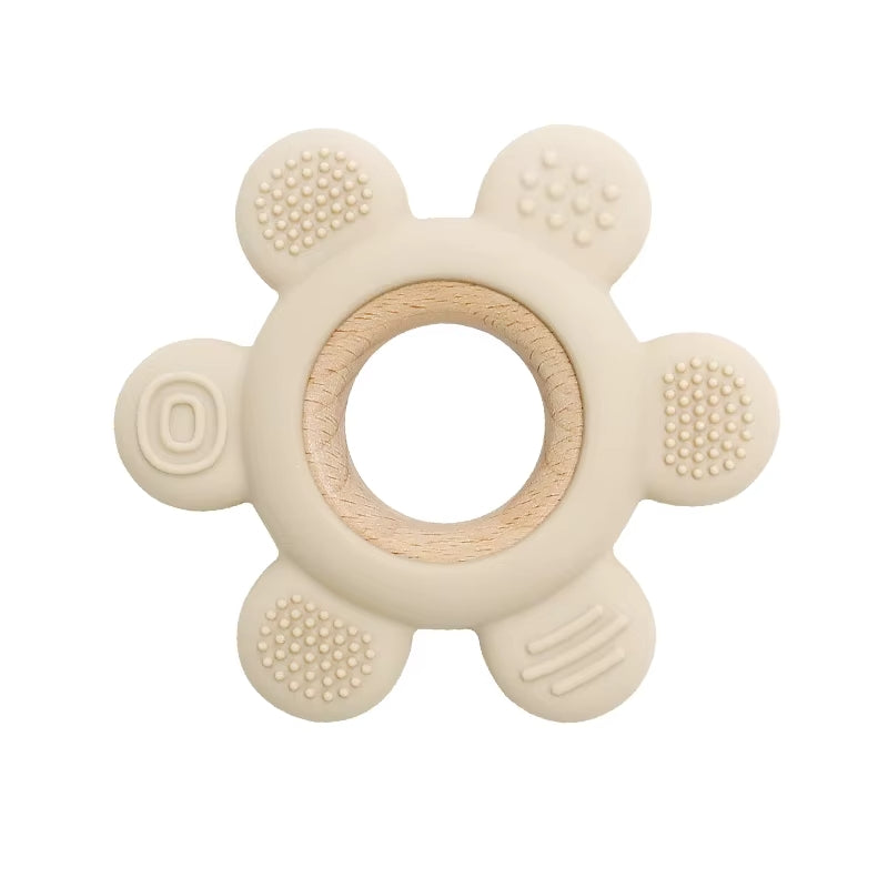 Zwergensache Beißring Silikon Blume